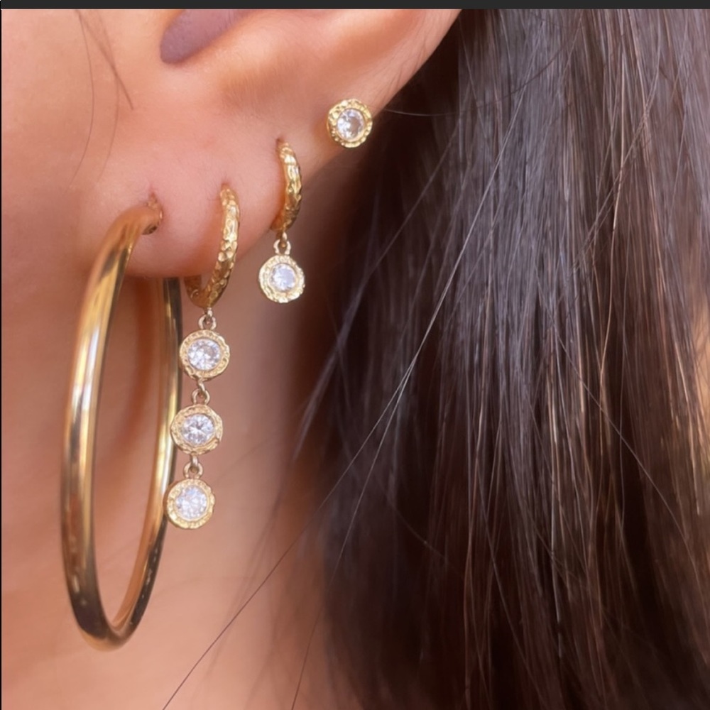 14k Gold hoops
